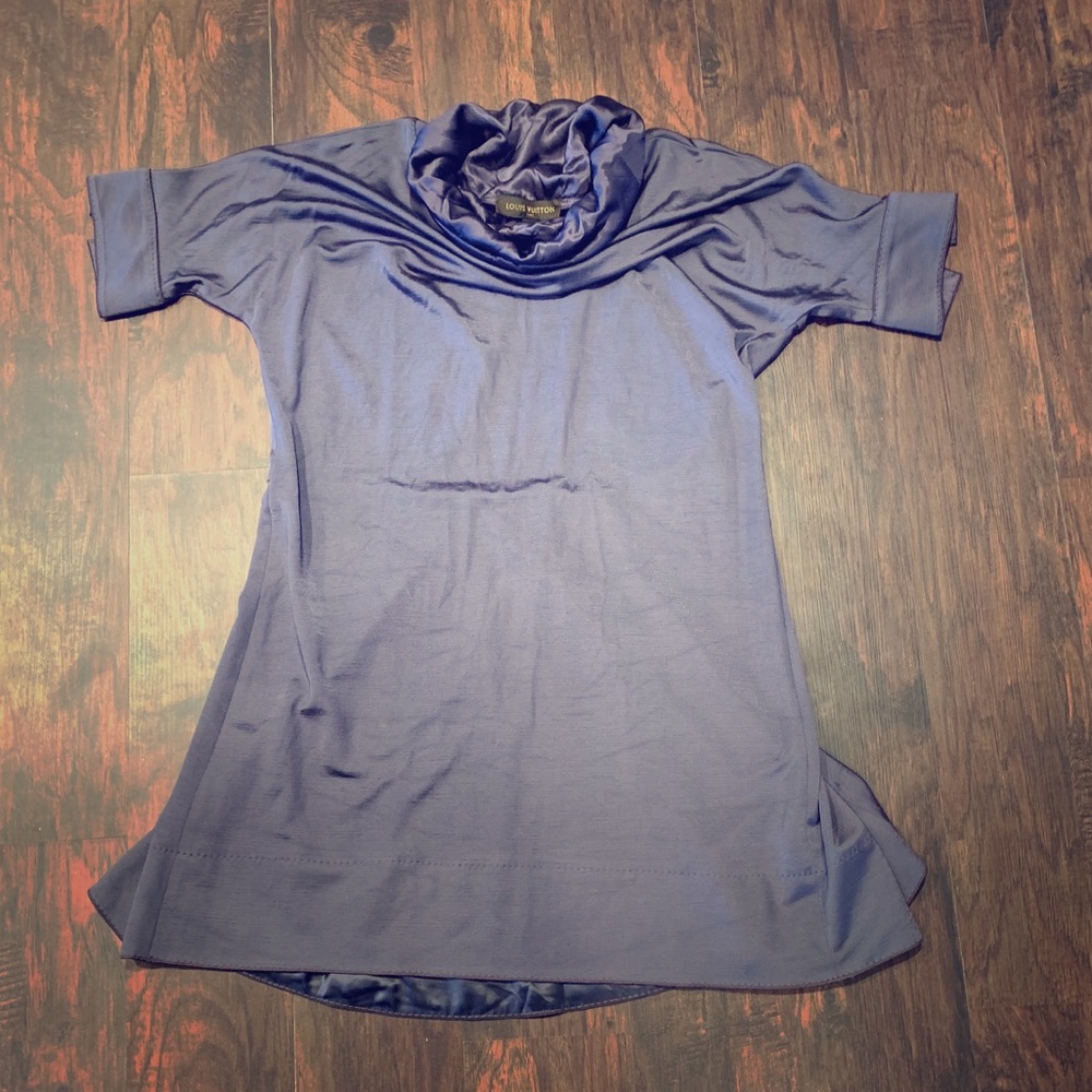 LOUIS VUITTON Violet/Gray Vintage Sheath Dress